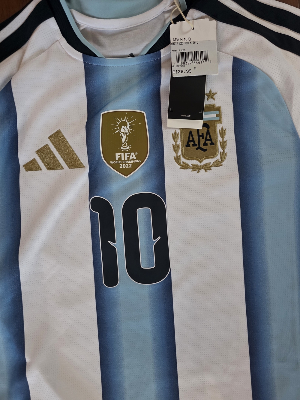 Adidas Argentina #10 Home Jersey - Light Blue & White